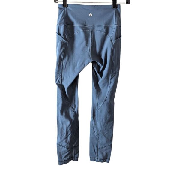 LULULEMON ATHLETICA All The Right Places Crop II "23" In Night Driver Size 4 - Picture 4 of 4